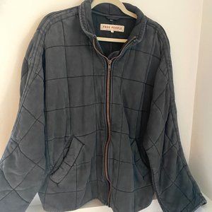 Free People Dolman Quilted Knit Jacket Black Size Small